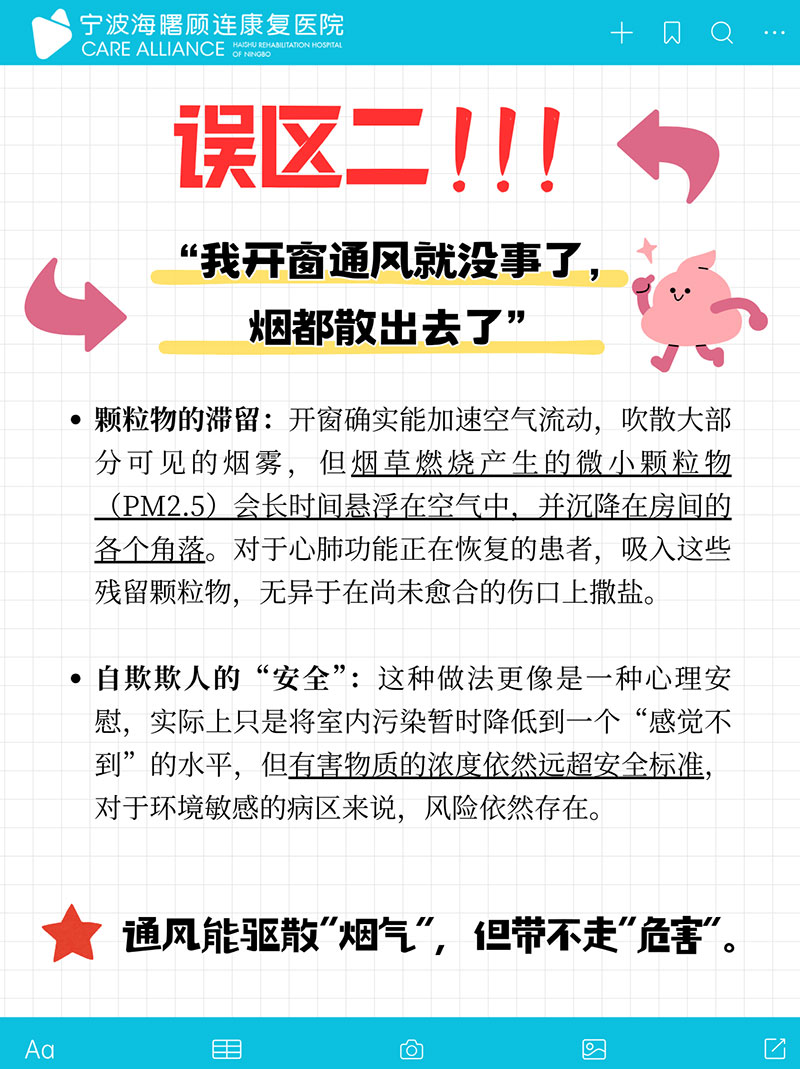 宁波海曙顾连康复医院科普：医院吸烟常见误区解读